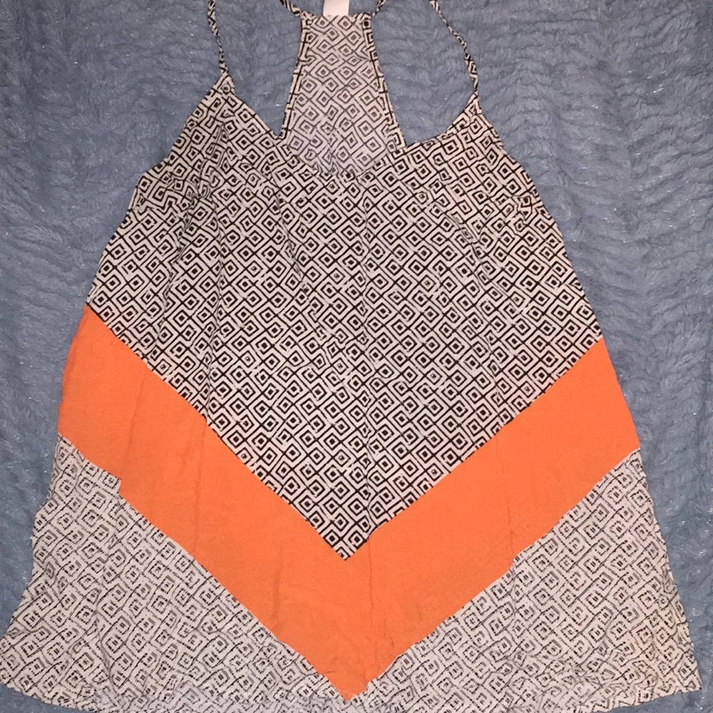 Black and White Patterned Tank